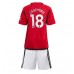 Manchester United Casemiro #18 Replika Babykläder Hemma matchkläder barn 2023-24 Korta ärmar (+ Korta byxor)